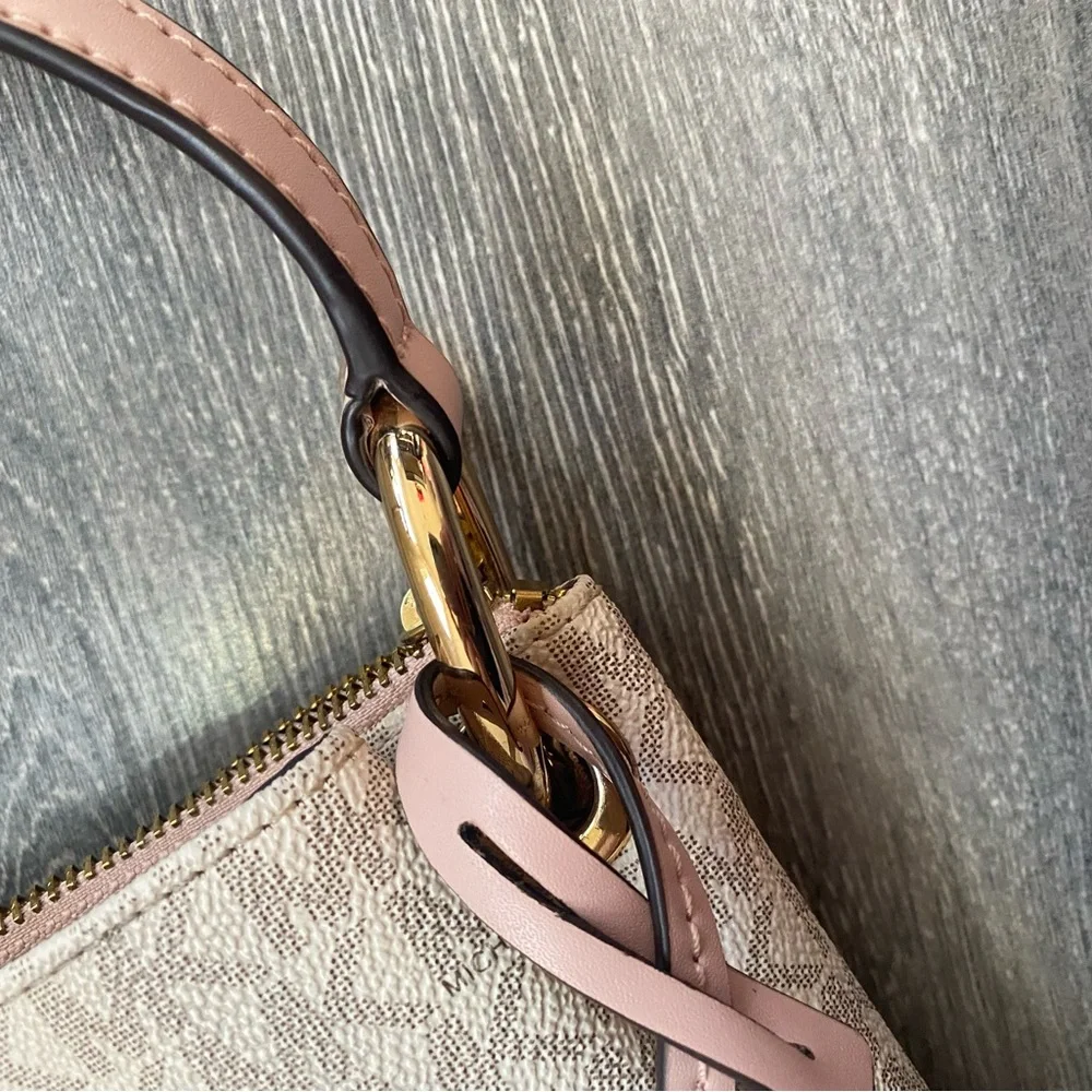 Michael Kors Pink and Cream Crossbody Bag